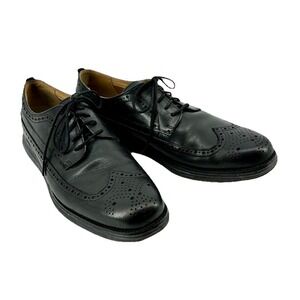 Cole Haan Grand OS Mens 10 M Black Leather Wingtip Oxford Dress Shoes C21134